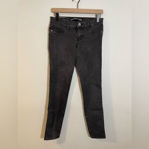 Express Legging Stella Low Rise Jeggings Size 6R Black Gray Grunge
